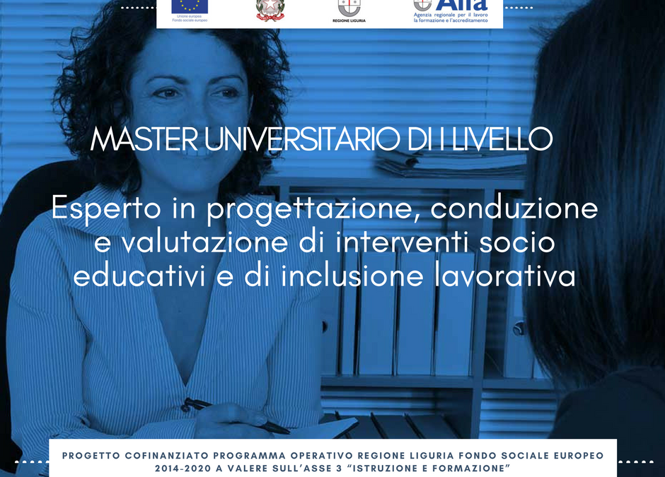 MASTER GRATUITO PRESSO l’UNIVERSITA’ DI GENOVA