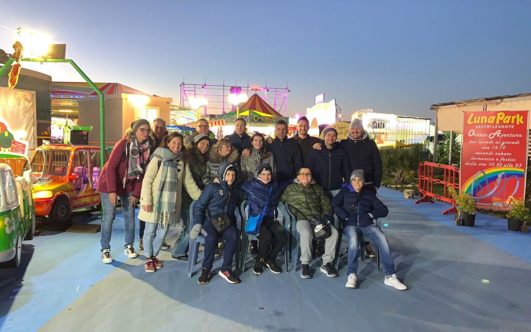 I ragazzi del Progetto SpA al Luna Park